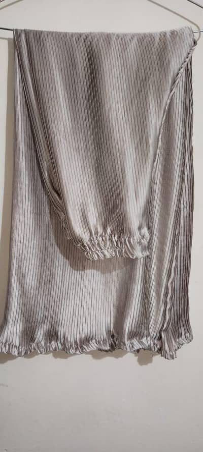 fancy party baby pink colour  long shirt of silk wth Korean silk plazo