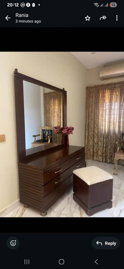 pure n solid wood dressing table without mirror