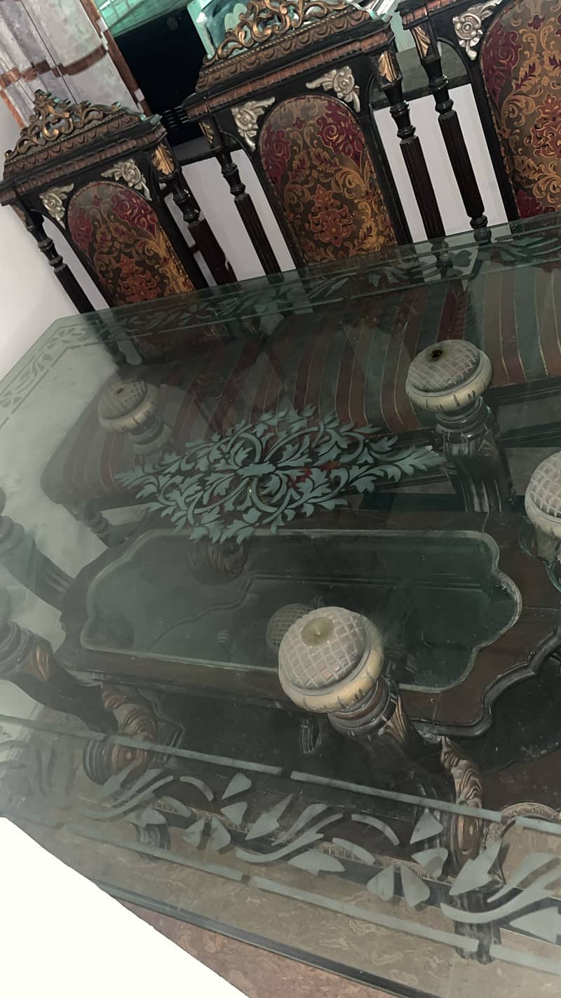 Dining table/6seater dining table/mirror dining table 3