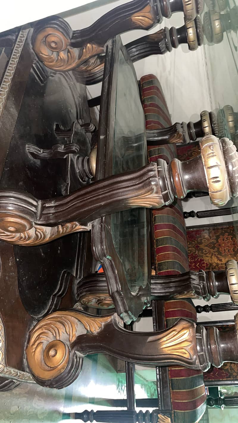 Dining table/6seater dining table/mirror dining table 4