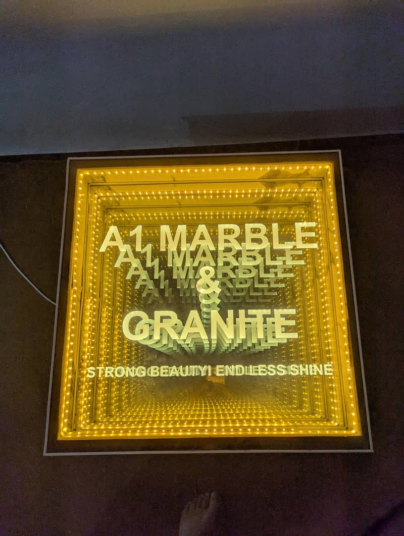 infinity mirror table 0