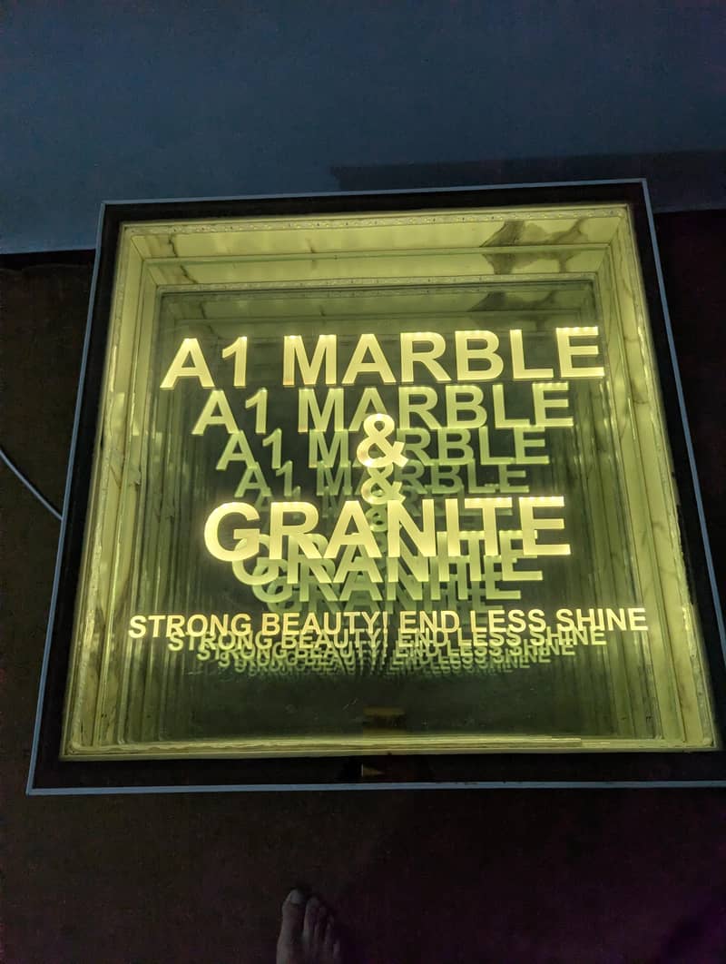 infinity mirror table 1