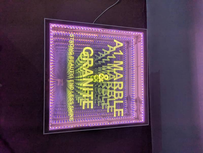 infinity mirror table 2