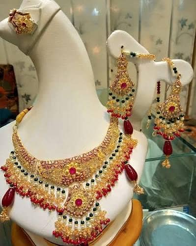 gold plated jewellery sone ka Pani ring necklace chain locket tops