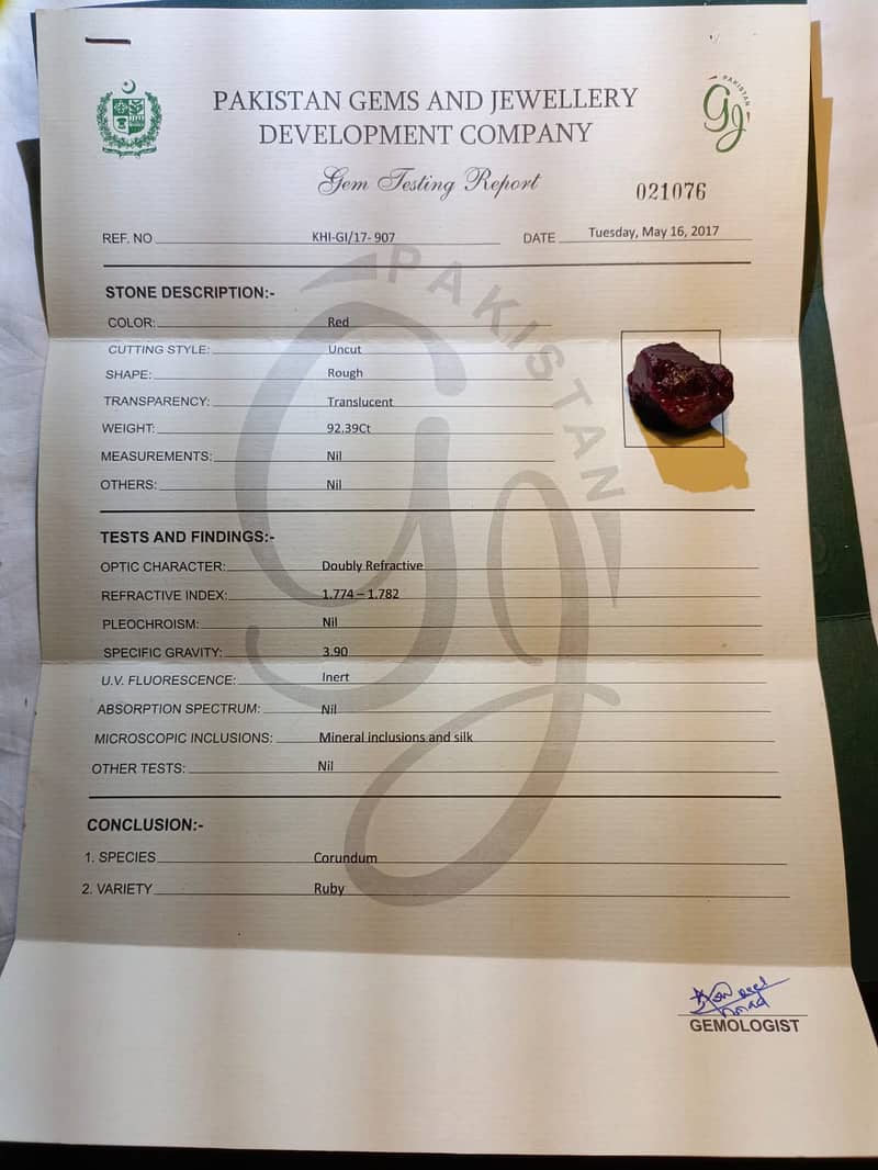 Burmese (Myanmar) Ruby 1