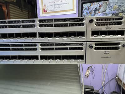 Cisco WS-C3850-12S-S All SFP Ports With 1G NM Card 10G Optional