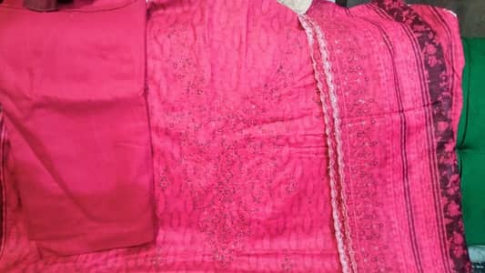 3 PCs shocking pink suit