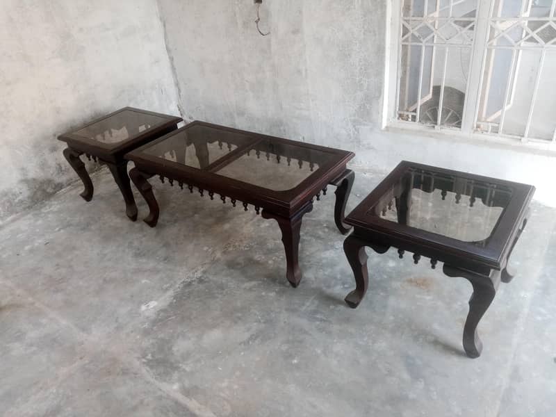 Solid Wooden Table (2+1) 0