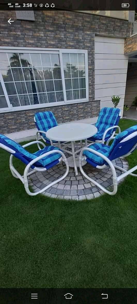Round Dining Table/Dining UPVC chairs/restaurants furniture/Lawn chair ...