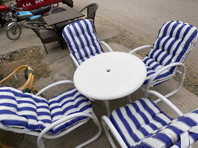 Round Dining Table/Dining UPVC chairs/restaurants furniture/Lawn chair ...