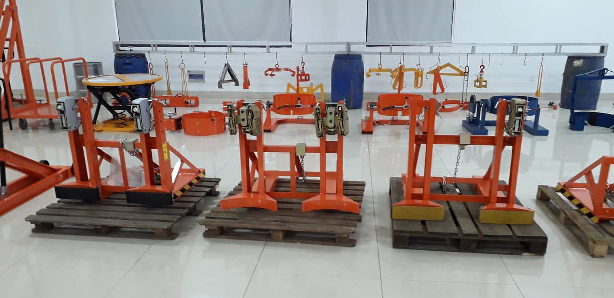 drum stacker, drum loader, drum lifter, trolley, drum pallet lifter 5