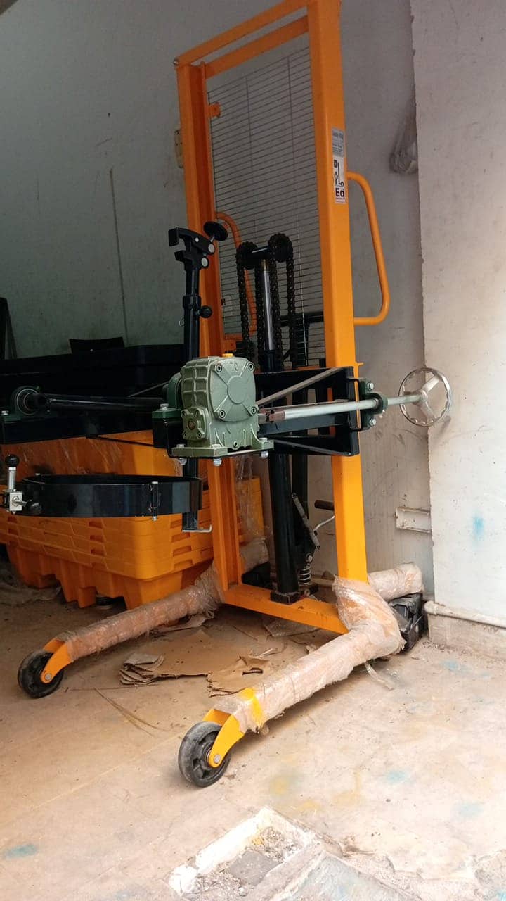drum stacker, drum loader, drum lifter, trolley, drum pallet lifter 6