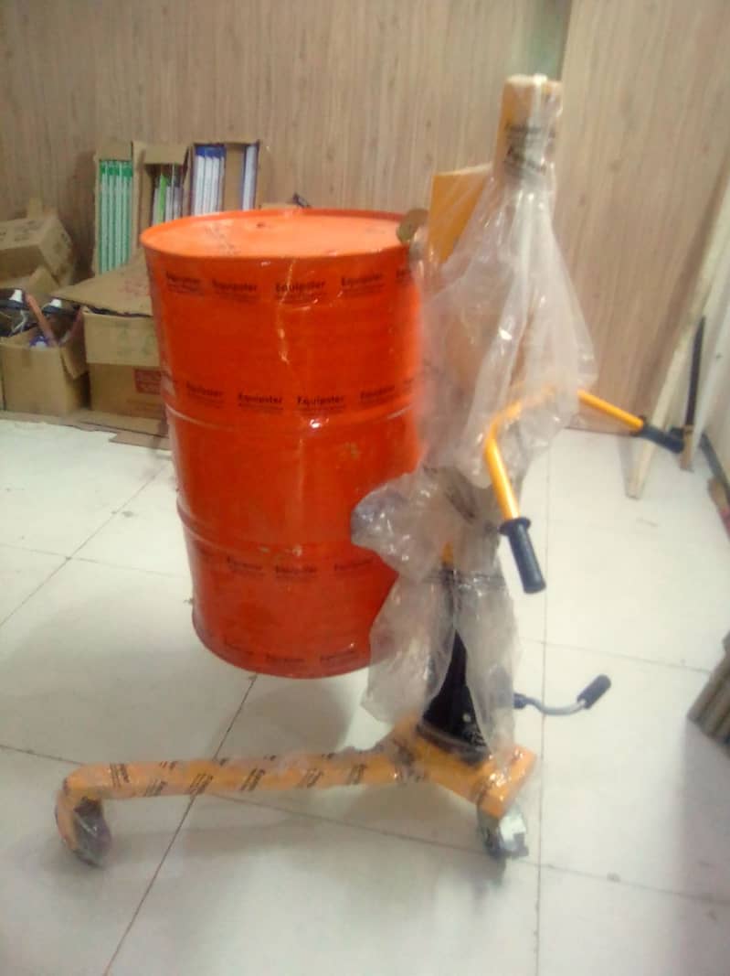 drum stacker, drum loader, drum lifter, trolley, drum pallet lifter 8