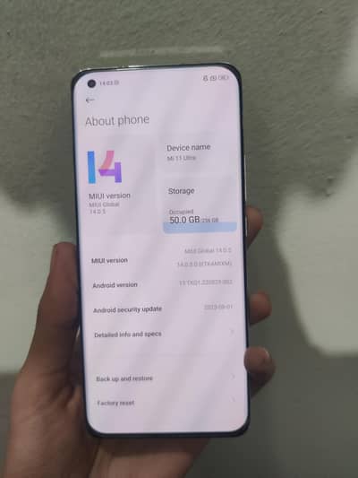 MI 11 ULTRA 12+256 APPROVED