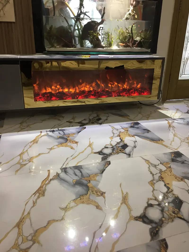 Fireplace video with christmas