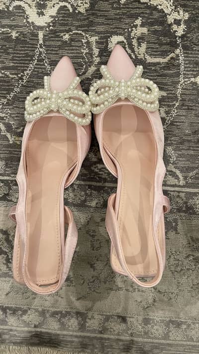 Baby pink heels