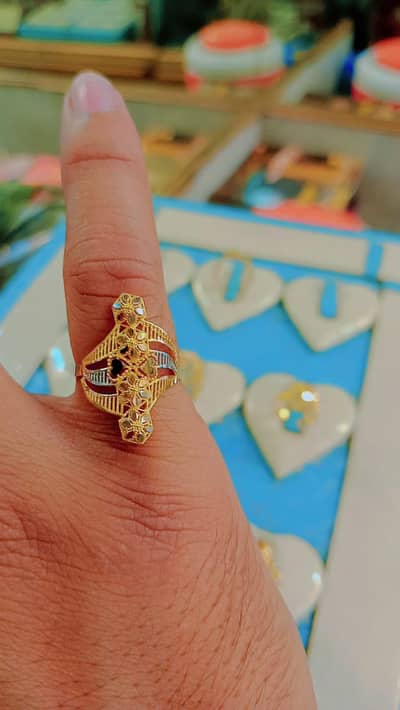 gold ring ladies latest design engagement gold ring