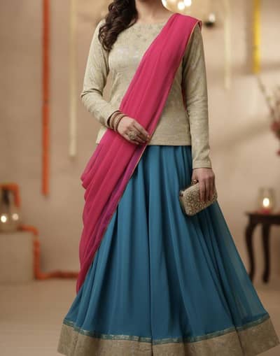 lehnga choli| skirt top| mehndi dress| festive| mehndi| party dress