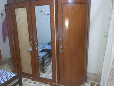 Used 4 doors cupboards for sell available at low price.