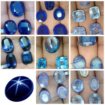Neelam Feroza Lajward Aquamarine Tourmaline Sapphire Stones Natural