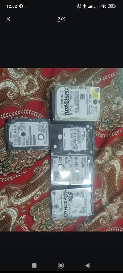 SATA HDD New condition available.  Laptop Internal Hard Disks ===