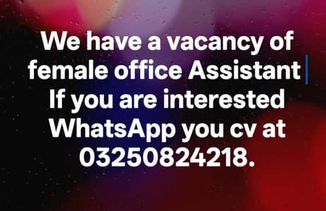Female office Assistant