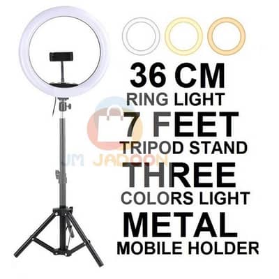 Dimmable 36×36cm LED Ring light for makeup,Tik tok,You tube,Studio lig