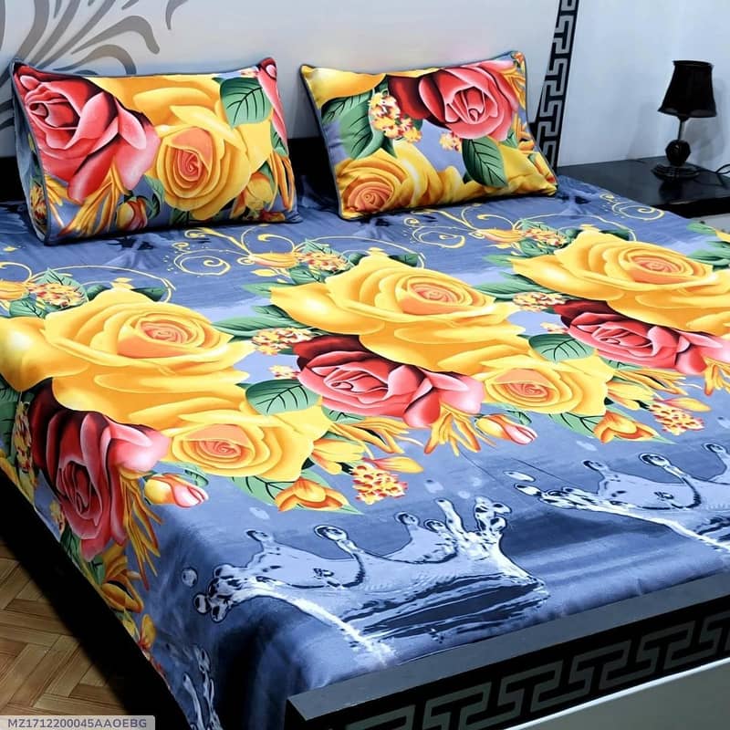 Cotton Printed Double Bedsheet 7