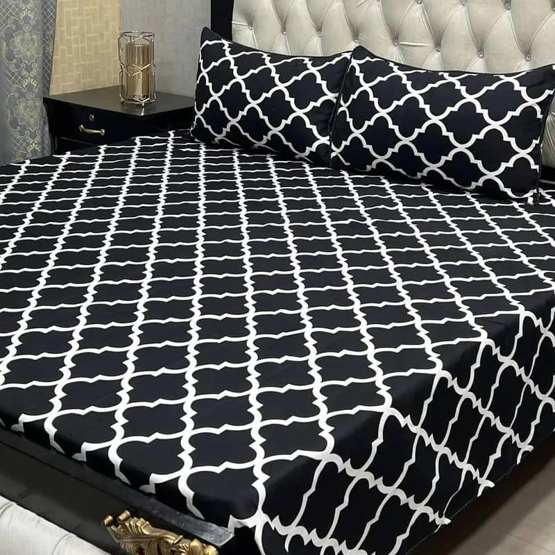 Cotton Printed Double Bedsheet 8