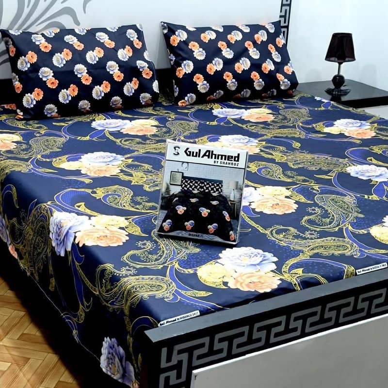 Cotton Printed Double Bedsheet 9