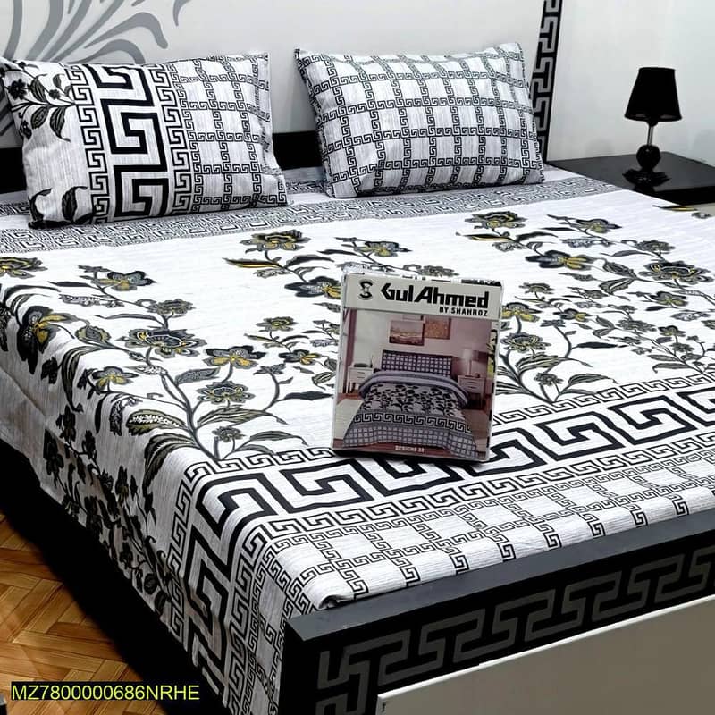 Cotton Printed Double Bedsheet 12