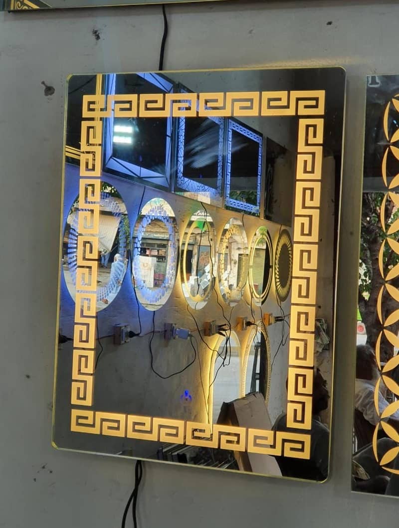 wall mirror with panel touch light 1