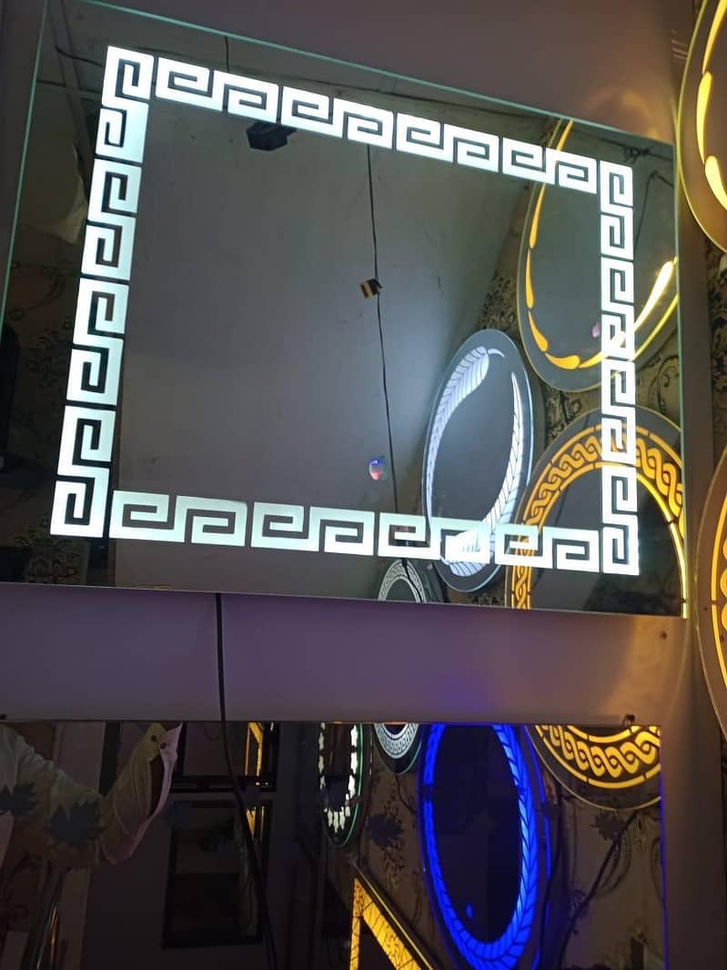 wall mirror with panel touch light 8