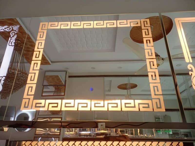 wall mirror with panel touch light 12