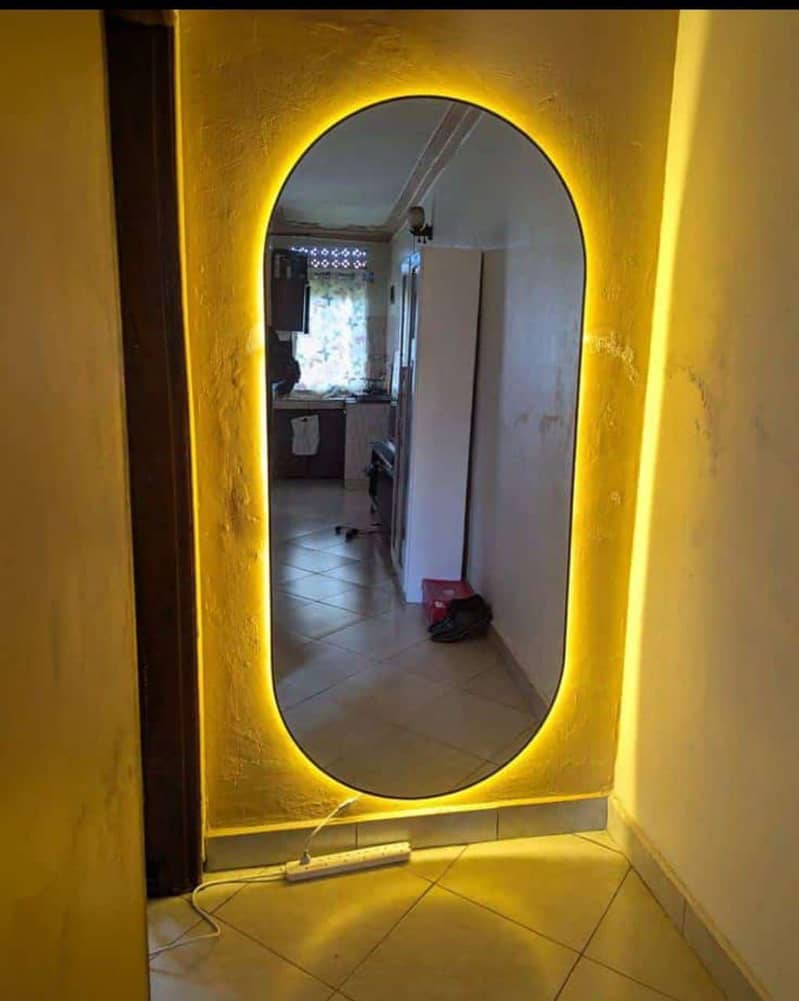 wall mirror with panel touch light 15