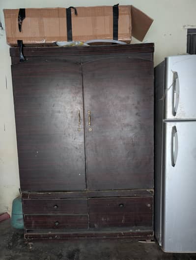 wooden wardrobe