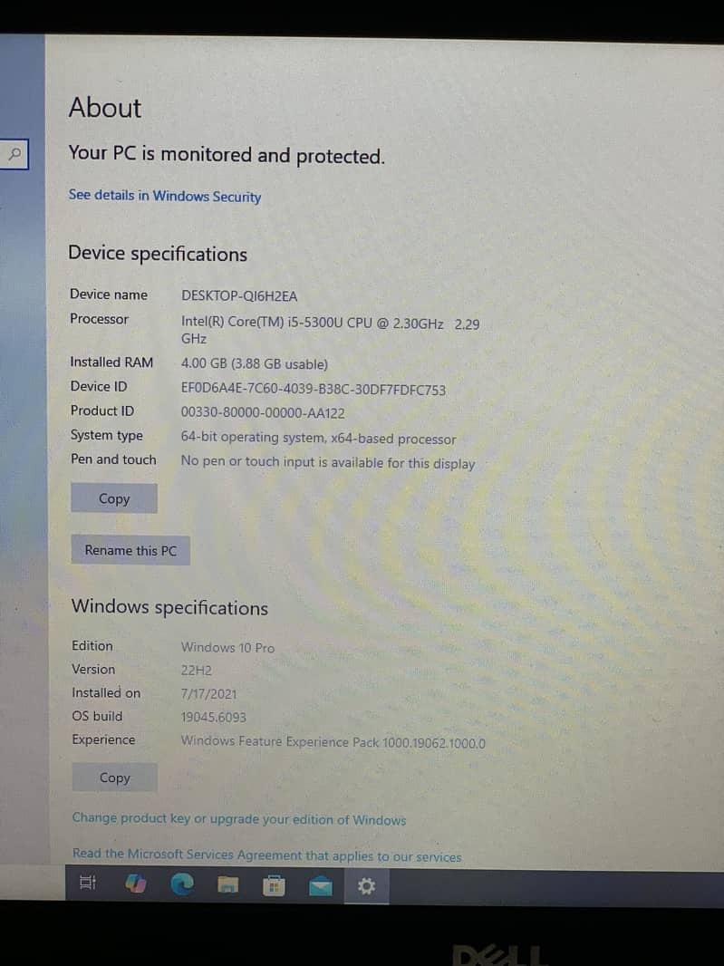 Dell core i5 5th generation 2