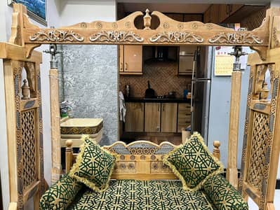 Beautiful Wooden Swing with Cushions | Excellent Condition | 10/10