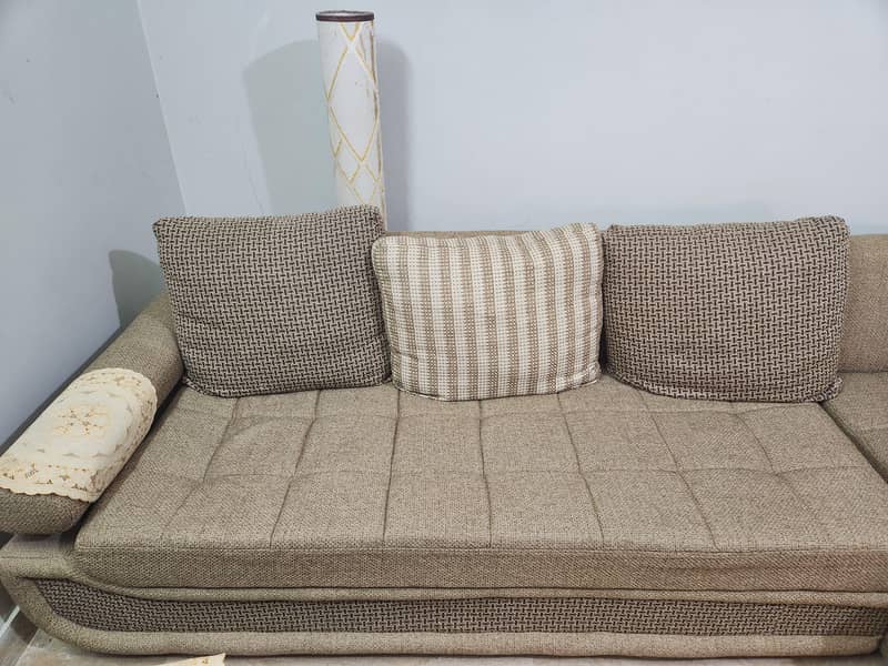 L Shape Sofas Jute Fabric 6