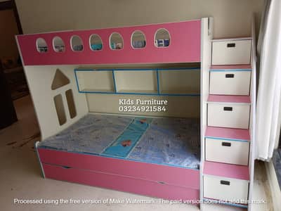 Bunk bed | Kid wooden bunker bed | Baby bed | Double bed | Triple bed