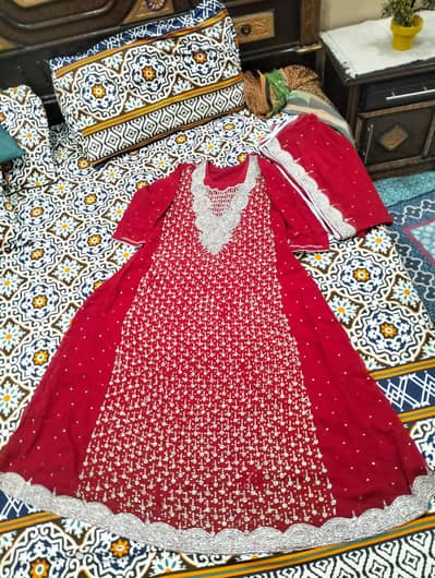 red crincal shifon maksi