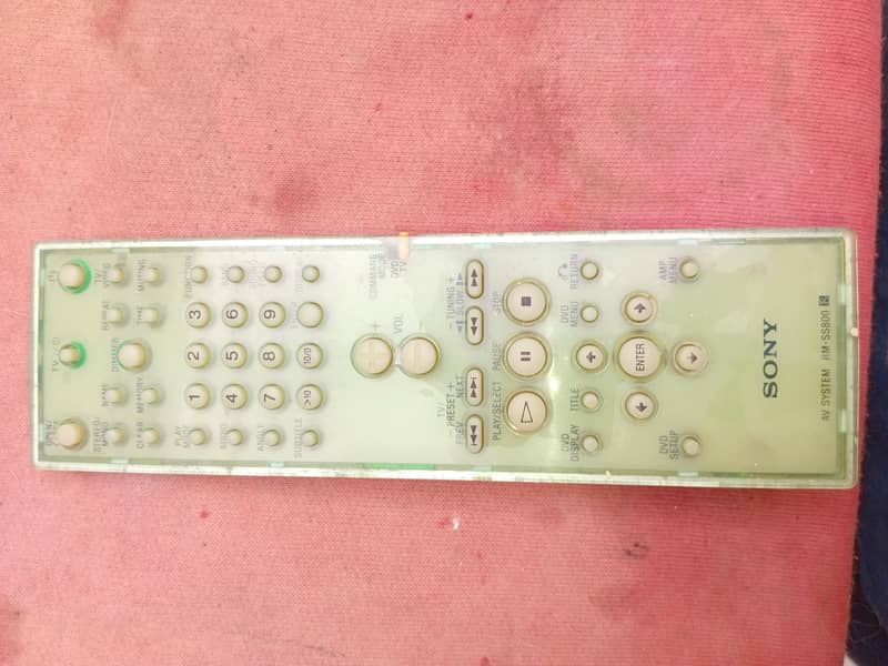 sony remote 0
