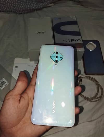 vivo s1 pro 8gb ram 128 memory with box and charger