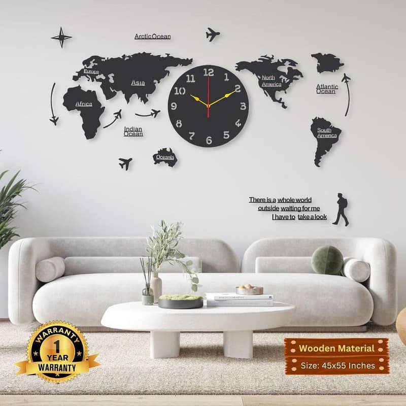 World Map Clock 3
