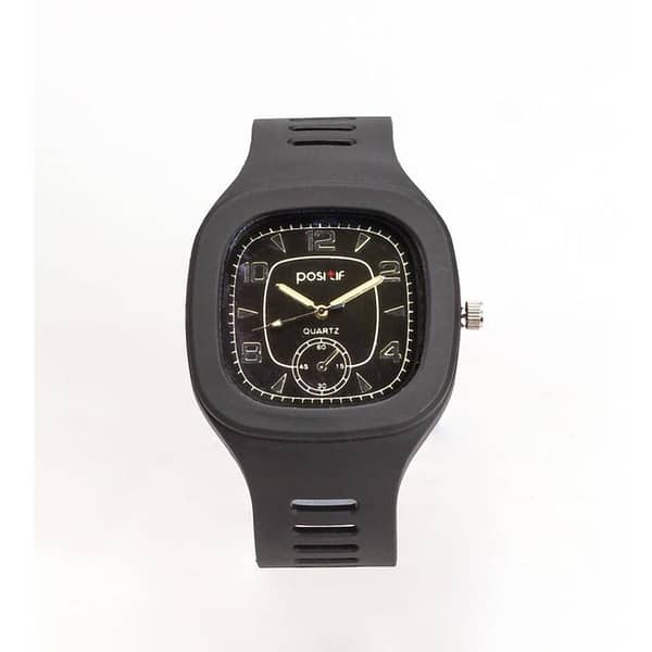 Men's Square Dial Silicone Strap Watch | Versatile Business, Casual & Sports Wristwatch | Durable Quartz Timepiece for Boys