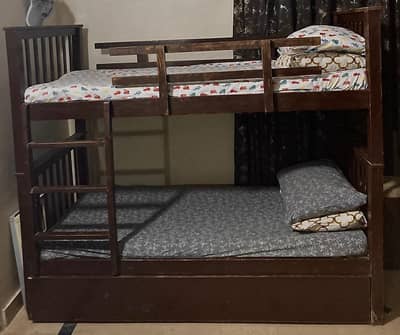 Bunk Bed / kids bed /  Three kids bed / Wood bunk bed