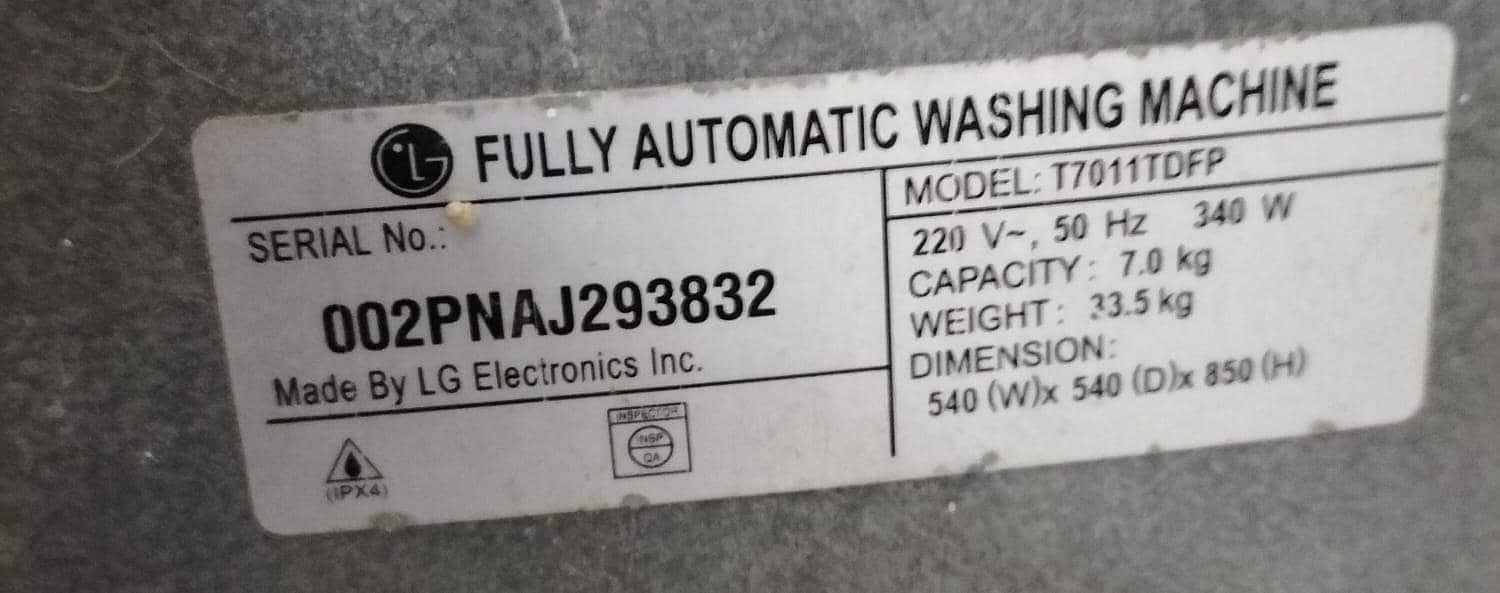 AUTOMATIC WASHING MACHINE 1