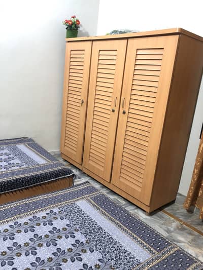 2 Single bed with Almari