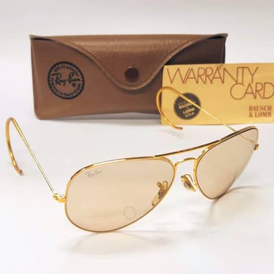 Ray Ban Bausch & Lomb BL USA Sunglasses, Gold Plated, Vintage