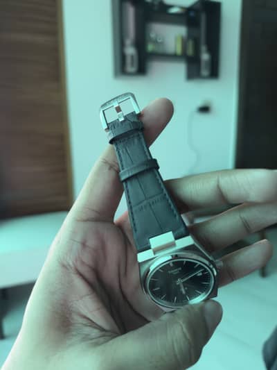 Tissot PRX Blue Dial Leather strap